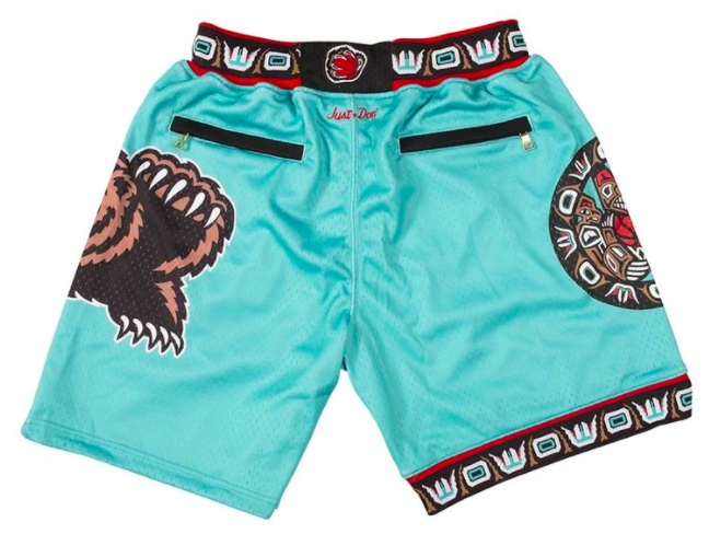 authentic vancouver grizzlies shorts