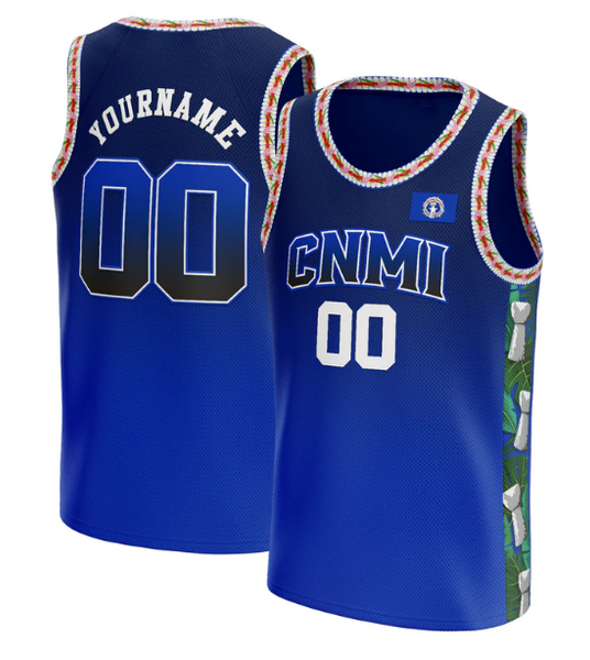 CNMI Northern Mariana Islands Custom Basketball Jersey