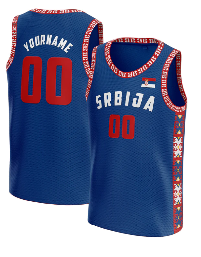 Serbia Custom Basketball Jersey