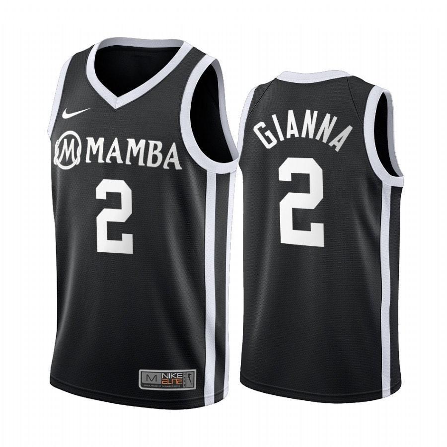 High Quality】Men's New Original NBA #2 Gigi Gianna Bryant Mamba Academy  Jersey Swingman Heat-pressed White