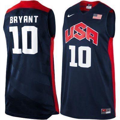 Kobe Bryant 10 Dark Blue USA Basketball Jersey - Kitsociety