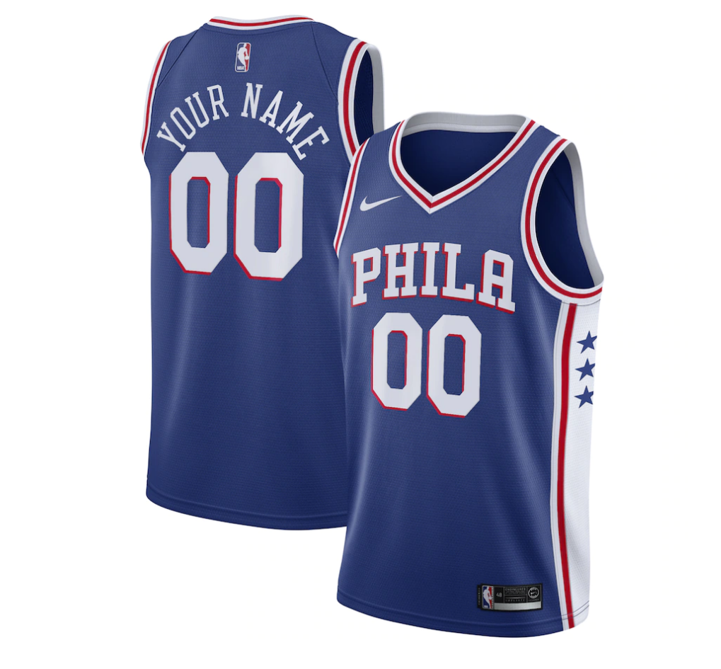 Custom 76ers Jersey