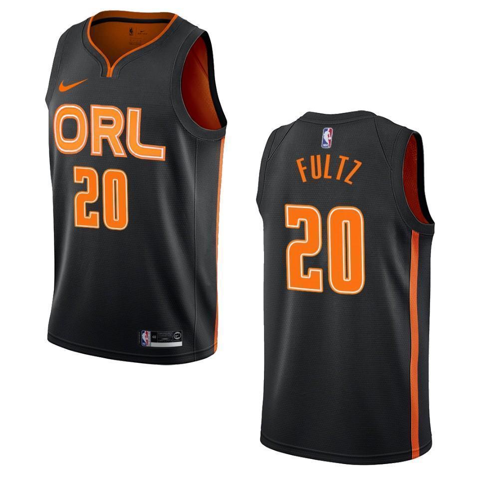 75th Anniversary Orlando Magic Fultz #20 White Orange NBA Jersey