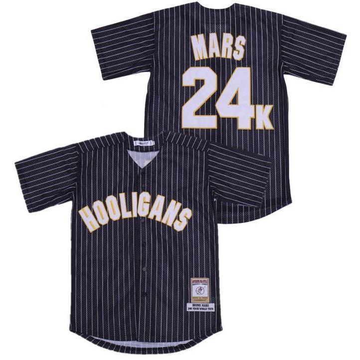 Bruno Mars Hooligans 24K Baseball Jersey