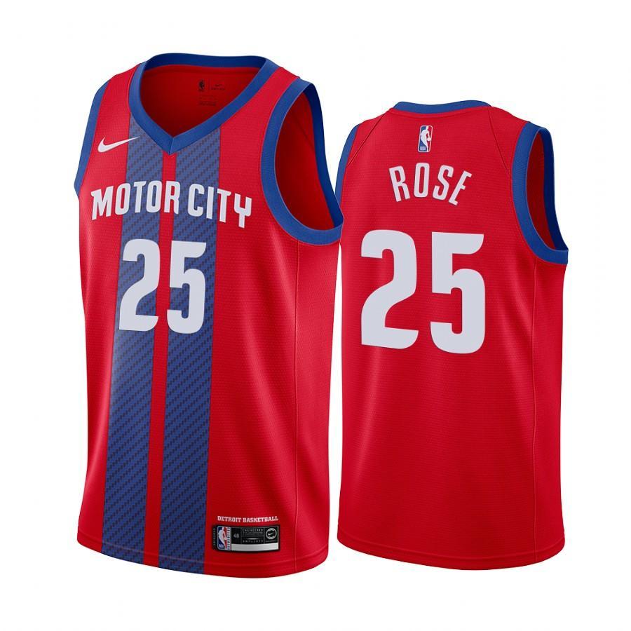 Derrick Rose Detroit Pistons 2021 City Edition NBA Jersey